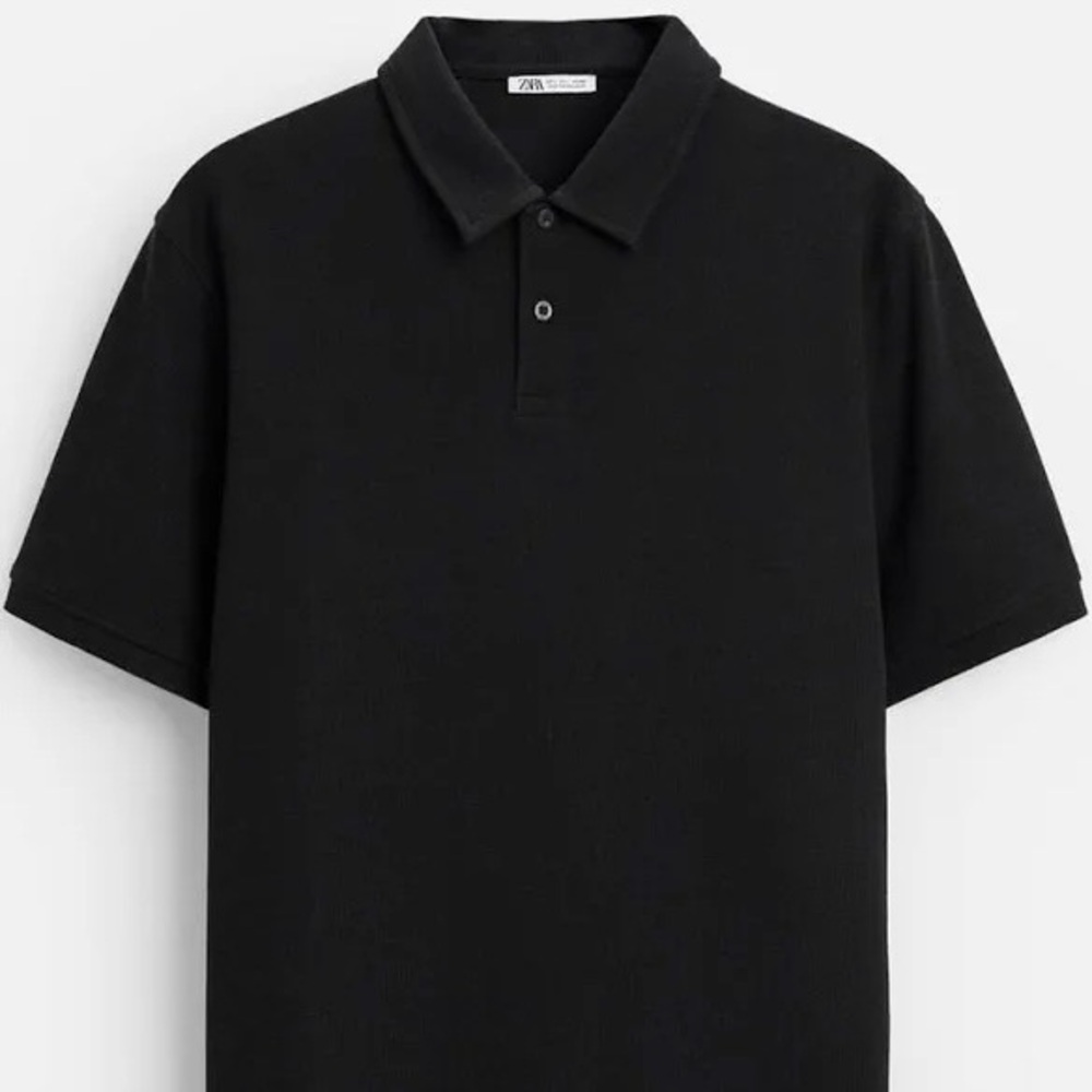 Zara Men's Polo in Classic Black